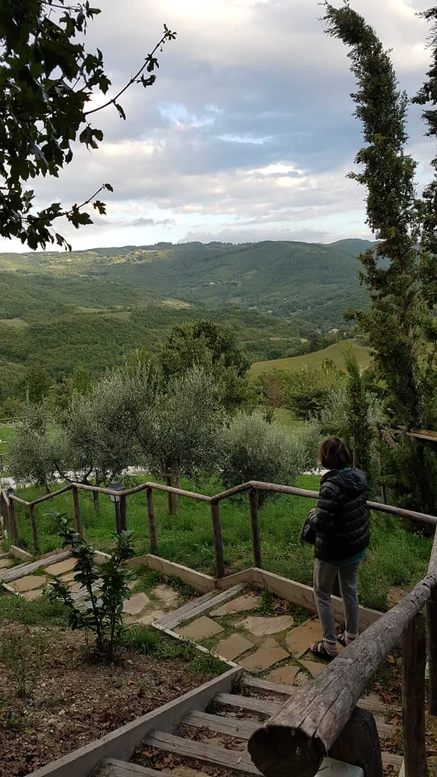 Assisi : veduta da un arco